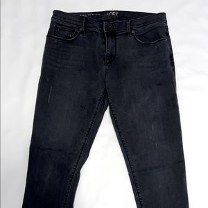 Straight legged black jeans